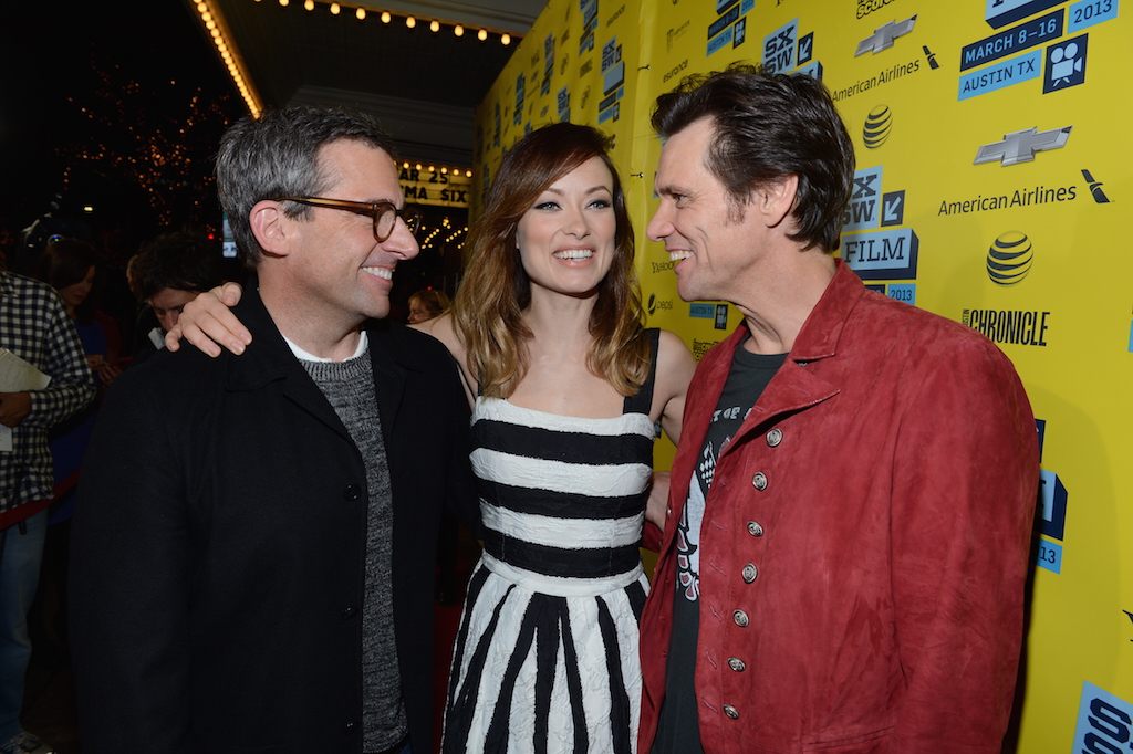 Steve Carrell, Olivia Wilde & Jim Carrey at "The Incredible Burt Wonderstone" world premiere at SXSW Film 2013